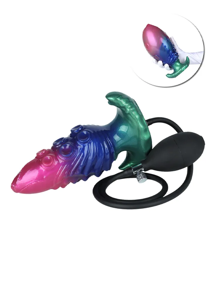 Monster Thrill Inflatable Plug 14 cm - Piepūšams anālais spraudnis 1 [full]