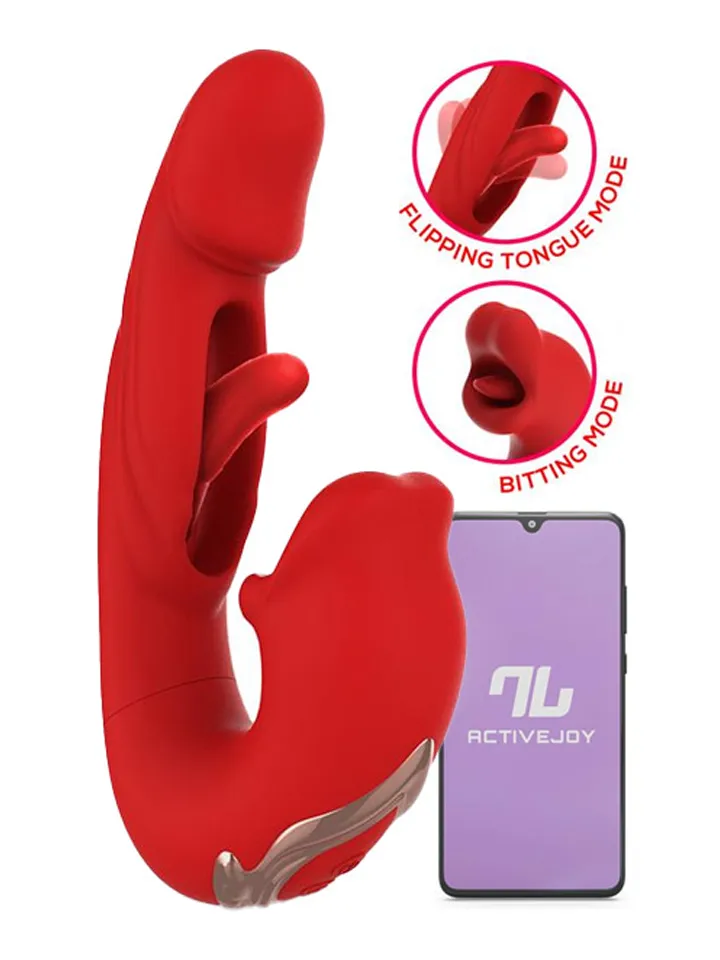 Mouty Vibe With Biting & Flipping With App - Lietotnes kontrolēts vibrators 1 [full]