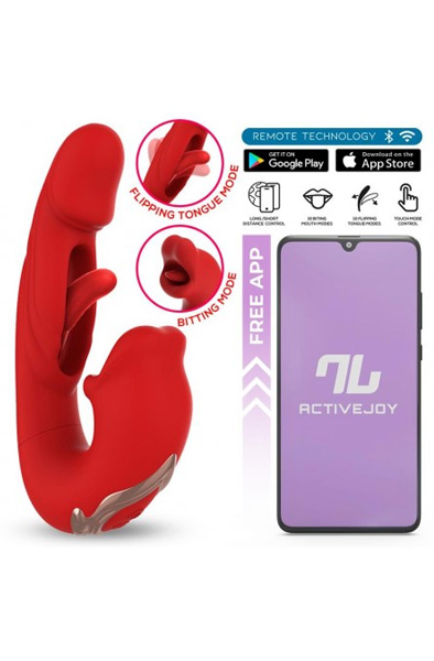 Mouty Vibe With Biting & Flipping With App - Lietotnes kontrolēts vibrators 5