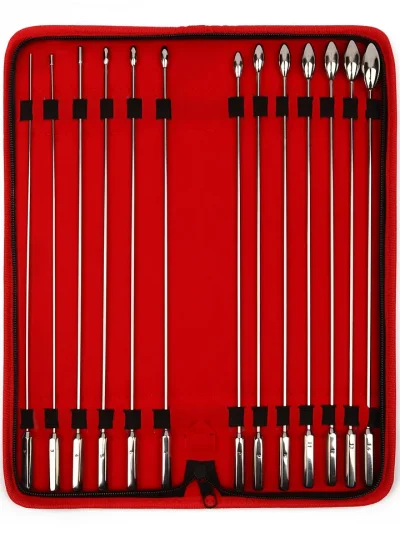 Mr Steel Rosebud Urethral Sounds 13-pack - Dilatatora pakete 1