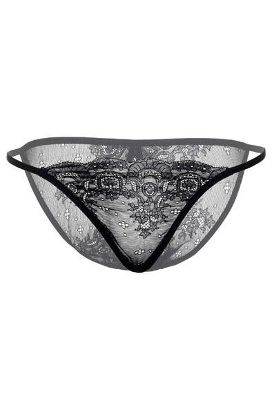 Natalia Crotchless Cheekini Black - Biksītes bez kājstarpēm 4