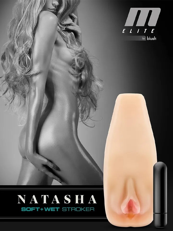 Natasha Soft & Wet Vibrating Stroker - Vibrējošs maksts masturbators 5 [full]