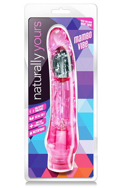 Naturally Yours Mambo Vibe Pink 20 cm - Vibrējošs dildo 2