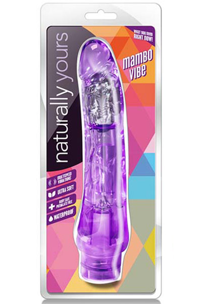 Naturally Yours Mambo Vibe Purple 20 cm - Vibrējošie dildo 4