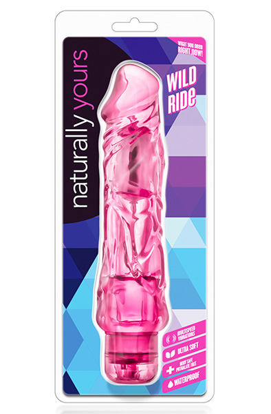Naturally Yours Wild Ride Pink - Vibrējošs dildo 2