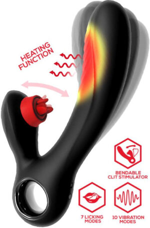 Niza Vibe With Heating & Clitoris Triple Tongue - Trušu vibrators 1