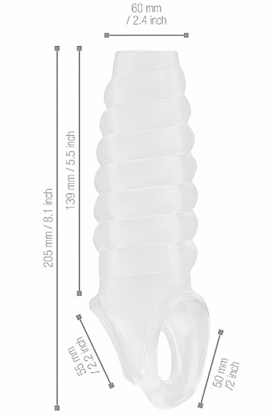 No.21 Dong Extension Transparent - Penisa pagarinātājs/dzimumlocekļa piedurkne 2