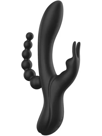 Noir Euphoria Liquid Silicone Triple Pleasure - Trušu vibrators 1