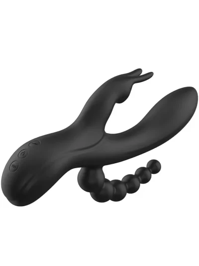 Noir Euphoria Liquid Silicone Triple Pleasure - Trušu vibrators 6