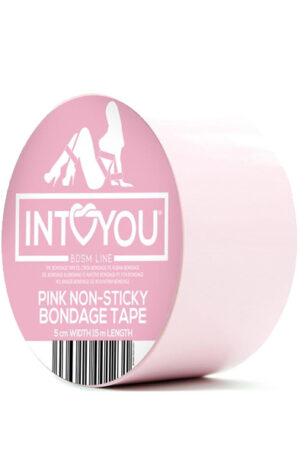 Non-Sticky Bondage Tape Pink 15 m - Verdzības lente 1