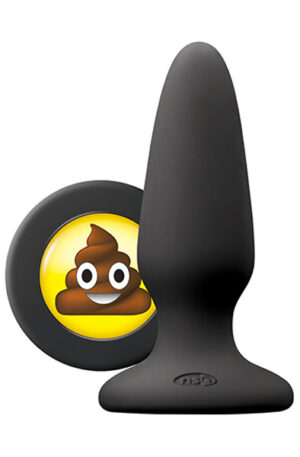 NS Novelties Mojis Sht Medium Black - Anālais spraudnis 1