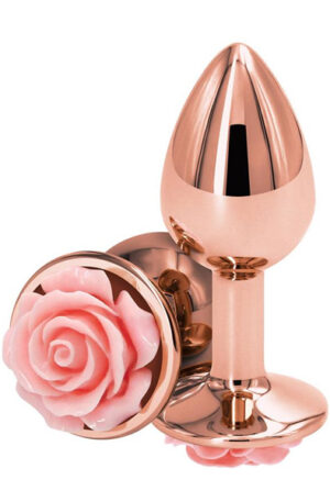 NS Novelties Rose Buttplug Small Pink - Anālais spraudnis metāla 1