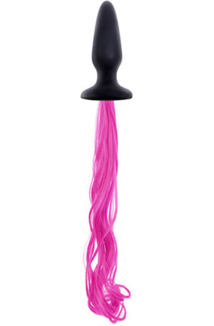 NS Novelties Unicorn Tails Butt Plug Pink - Dzīvnieka astes anālais spraudnis 1