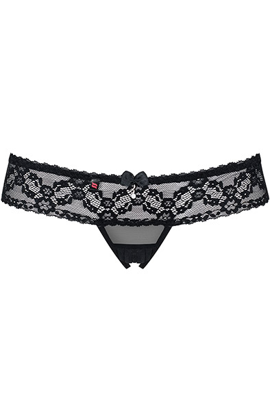 Obsessive 837-THC-1 Crotchless Thong - Mežģīņu apakšbiksītes 4