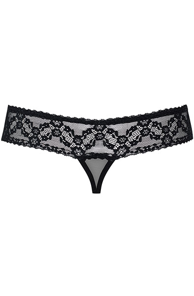 Obsessive 837-THC-1 Crotchless Thong - Mežģīņu apakšbiksītes 5