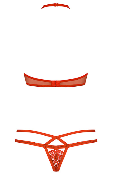 Obsessive 838-SET 2 pcs Set Red - Seksīga apakšveļa 4
