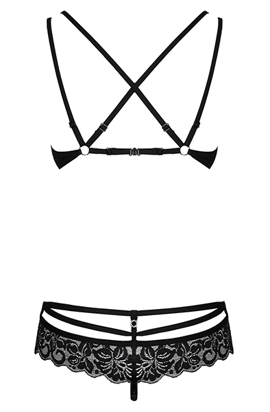 Obsessive 860-SET 2 pcs set Black - Seksīga apakšveļa 4