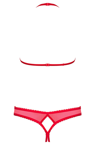 Obsessive 870-SEC-3 2 pcs Set Red - Seksīga apakšveļa 5