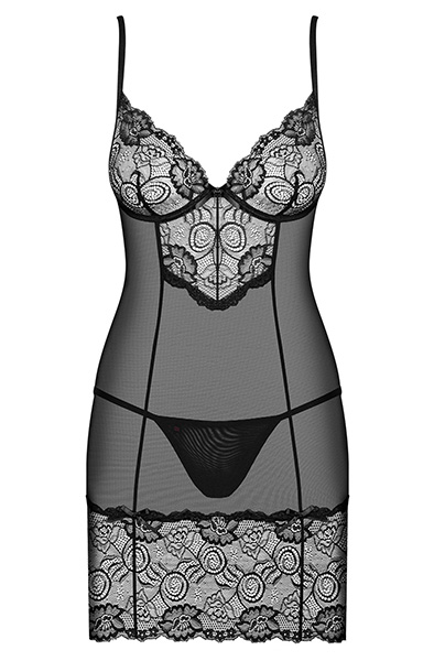 Obsessive Alluria Chemise & Thong - Seksīga apakšveļa 3