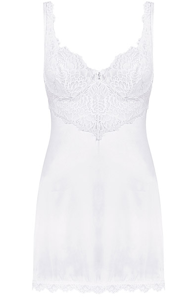 Obsessive Amor Blanco Chemise & Thong - Seksīga apakšveļa 3