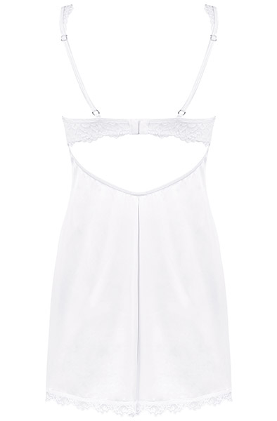 Obsessive Amor Blanco Chemise & Thong - Seksīga apakšveļa 4