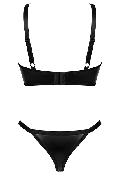 Obsessive Armares 2-pcs Set Black - Krūštura un krūštura komplekts 4