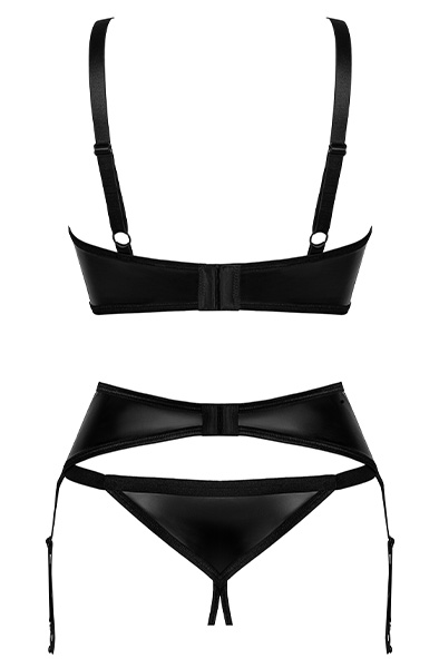Obsessive Armares 3-pcs Cupless Set - Krūštura un krūštura komplekts 4