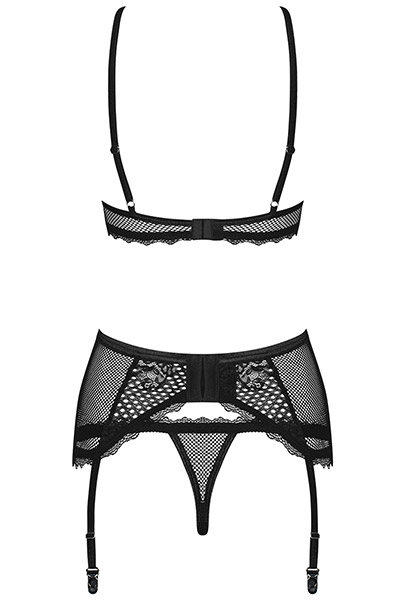 Obsessive Basitta 3-pcs Set - Seksīga apakšveļa 4