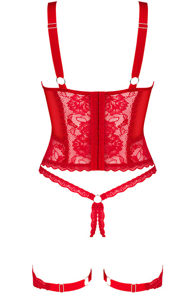 Obsessive Belovya Corset Red - Korsete un siksnas 4