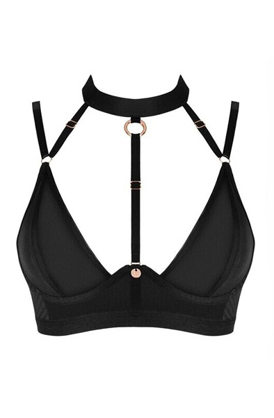 Obsessive Brasica Bra Black - Krūštura un krūštura komplekts 3