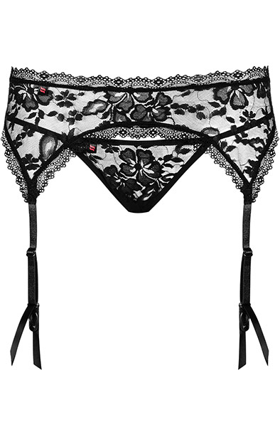 Obsessive Catia Garter Belt & Thong - Zeķes jostas turētājs 4