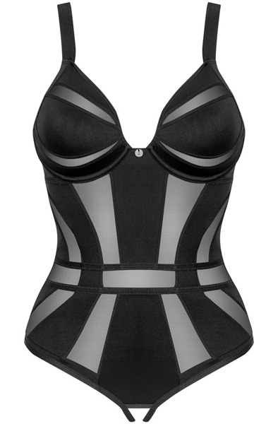 Obsessive Chic Amoria Crotchless Teddy - Tedijs 3