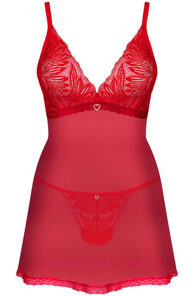 Obsessive Chilisa Babydoll & Thong - Babydoll apakšveļa 3