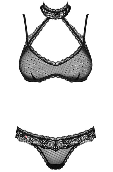 Obsessive Claudusia Set 2-pcs Black - Seksīga apakšveļa 3