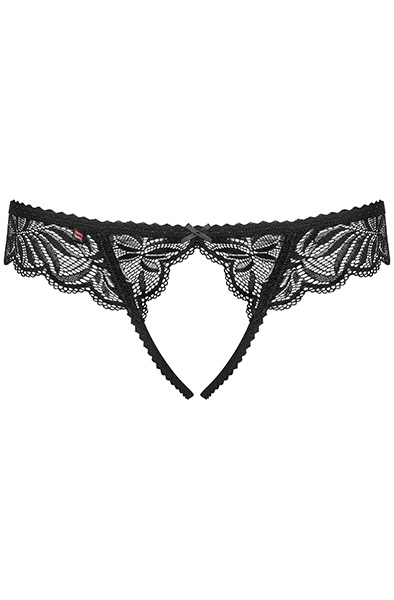 Obsessive Contica Crotchless Thong - Biksītes bez kājstarpēm 4