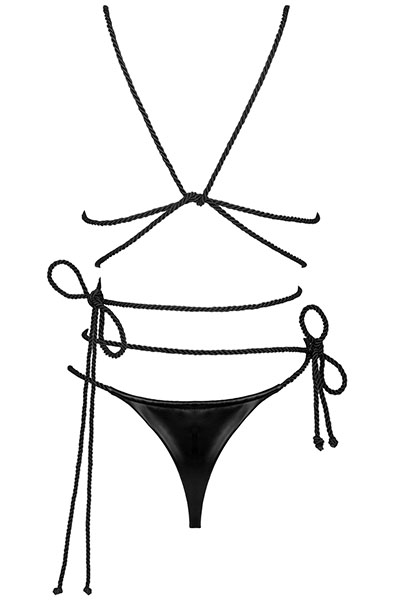 Obsessive Cordellis 2-pcs Set Black - Seksīga apakšveļa 4