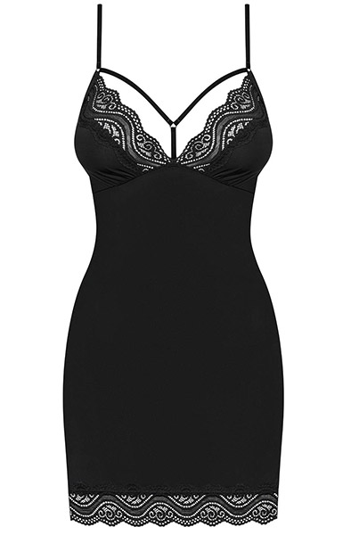Obsessive Diyosa Chemise Black - Seksīga apakšveļa 3