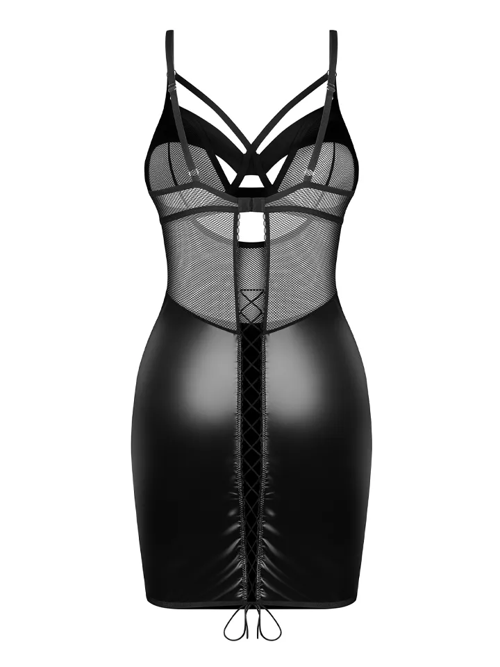 Obsessive Dominna Chemise & Thong Black - Chemise & Babydoll 4 [full]