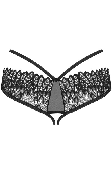 Obsessive Donarella Crotchless Panties - Biksītes ar atvērtu kājstarpi 5