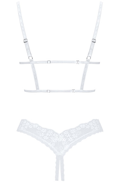 Obsessive Heavenlly 2-pcs Cupless Set - Seksīga apakšveļa 4