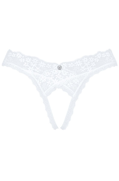 Obsessive Heavenlly Crotchless Thong - Biksītes ar atvērtu kājstarpi 3