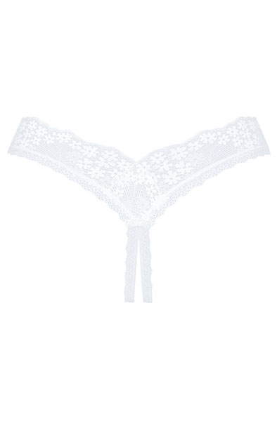 Obsessive Heavenlly Crotchless Thong - Biksītes ar atvērtu kājstarpi 4