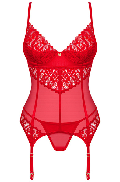 Obsessive Ingridia Corset & Thong - Korsete un siksnas 3