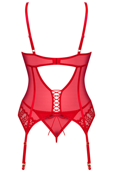 Obsessive Ingridia Corset & Thong - Korsete un siksnas 4