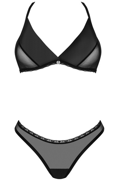 Obsessive Latinesa 2-pcs Set Black - Krūštura un krūštura komplekts 3