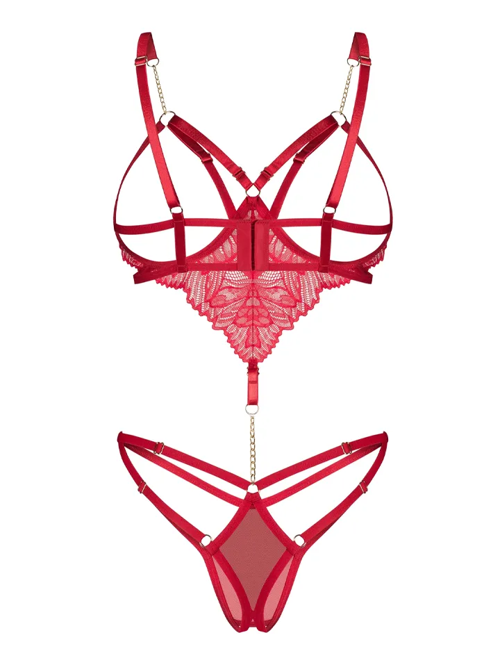 Obsessive Matildea Crotchless Teddy Red - Tedijs 4 [full]