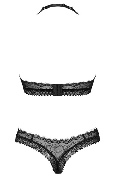 Obsessive Medilla 2-pcs Set Black - Krūštura un krūštura komplekts 4