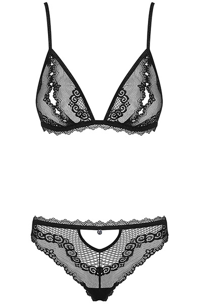 Obsessive Millagro 2-pcs Set Black - Seksīga apakšveļa 3