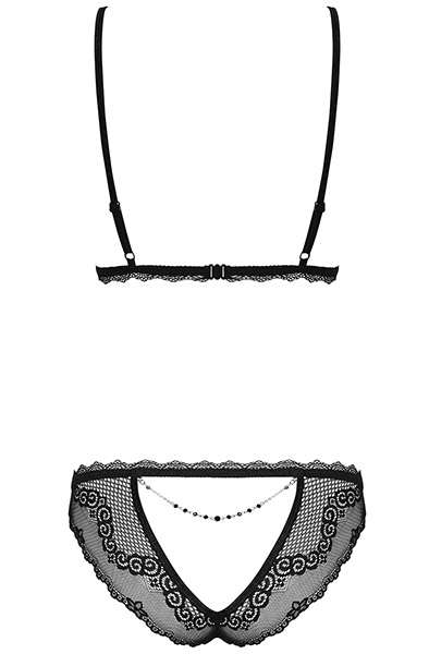 Obsessive Millagro 2-pcs Set Black - Seksīga apakšveļa 4