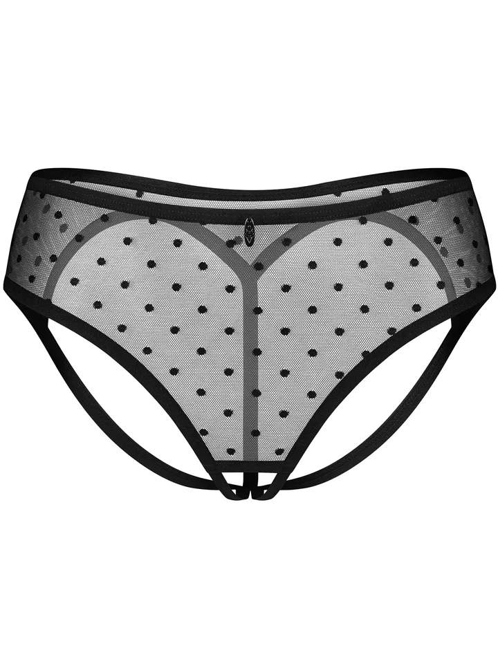Obsessive Nuites Crotchless Panties - Biksītes ar atvērtu kājstarpi 2